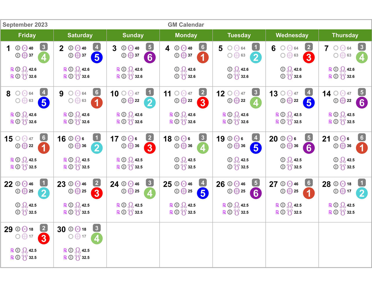 Sept 2023 Calendar