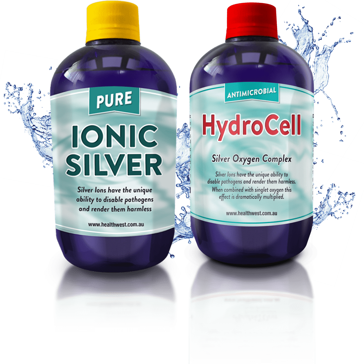 Ionic Silver + HydroCell Bundle (500ml) Healthtechinno