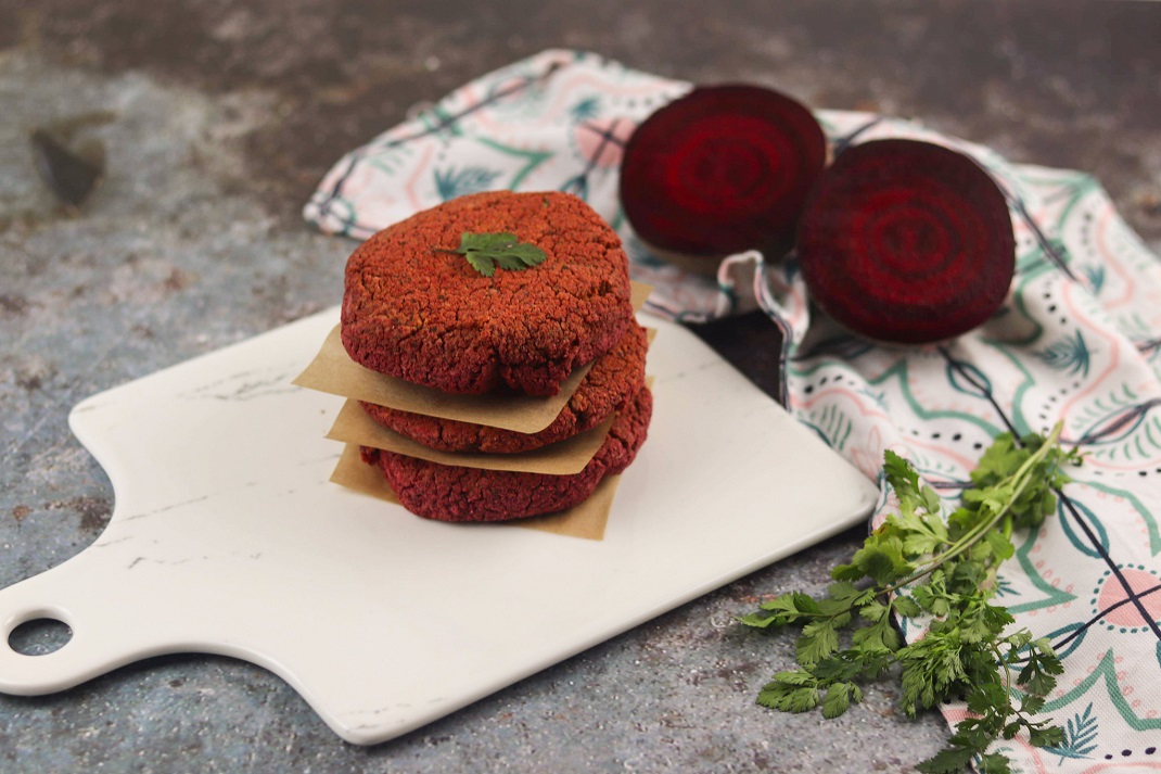 Receita de Hambúrguer de Beterraba Healthy Bites