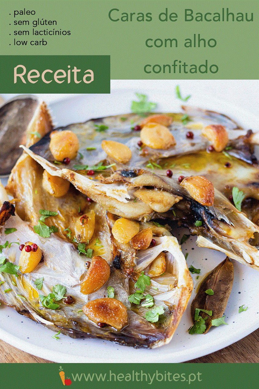Caras de Bacalhau com Alho Confitado Healthy Bites