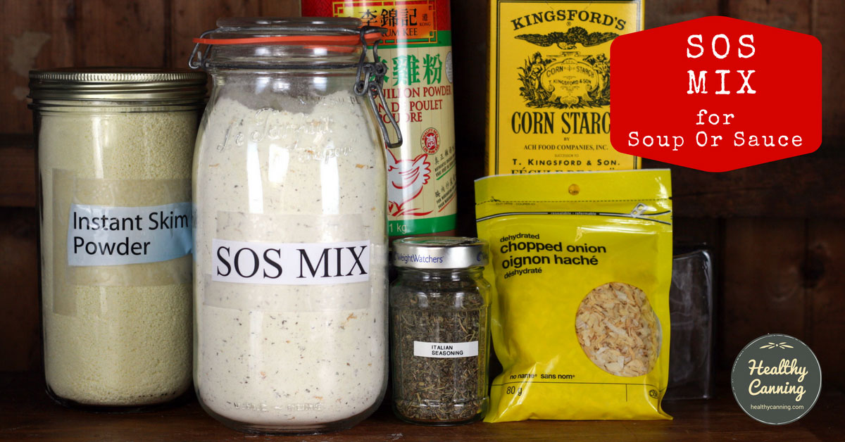 Soup or Sauce (SOS) Mix Healthy Canning