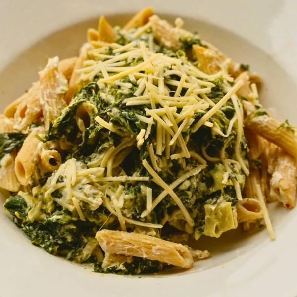Spinach & Artichoke Pasta Healthy Course Meals