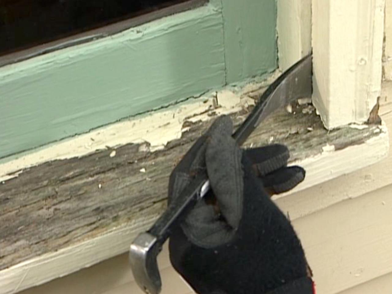 How to replace rotted wood around window Healthy Flat