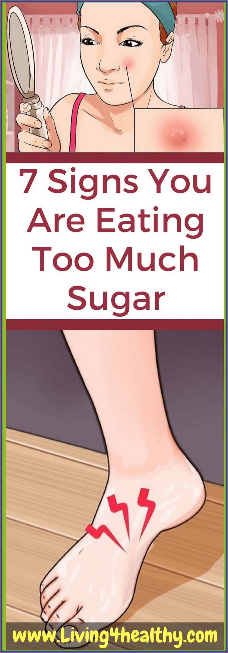 Just 7 Signs You Are Eating, Too Much Sugar! Healthy