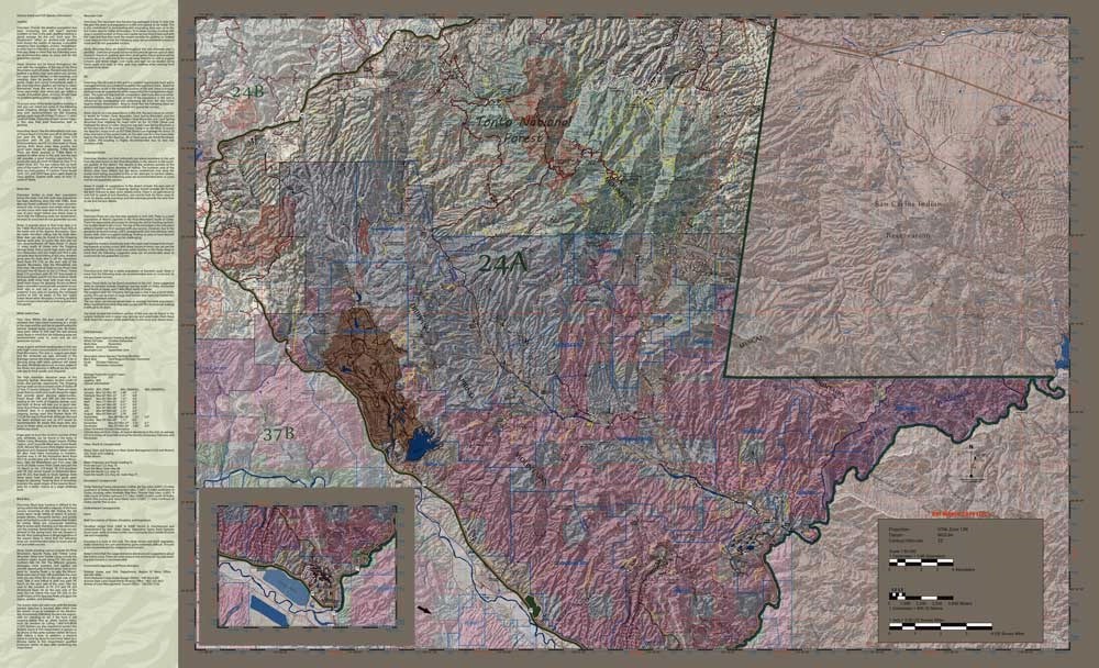 Unit 24a Arizona Map Flatline Maps Arizona Unit 24A W24A