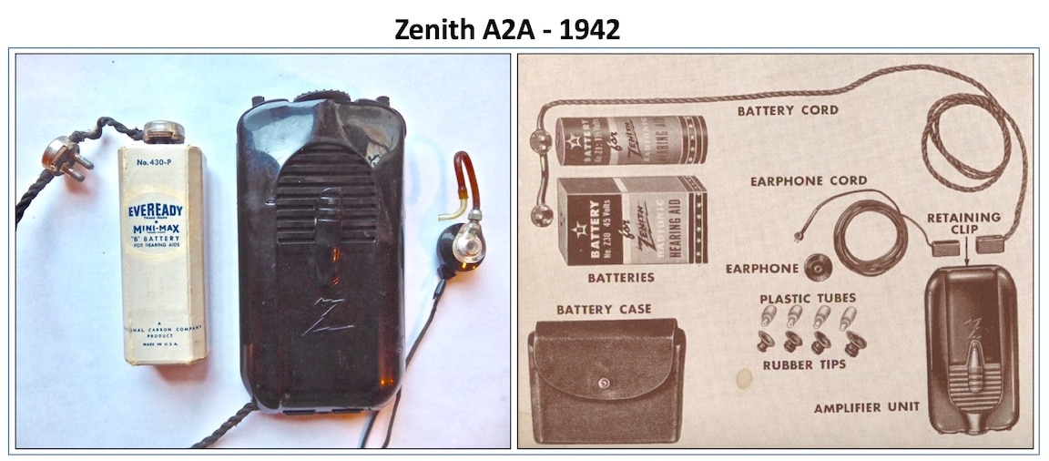 Vintage Hearing Aid Batteries Shown in Use Hearing Health