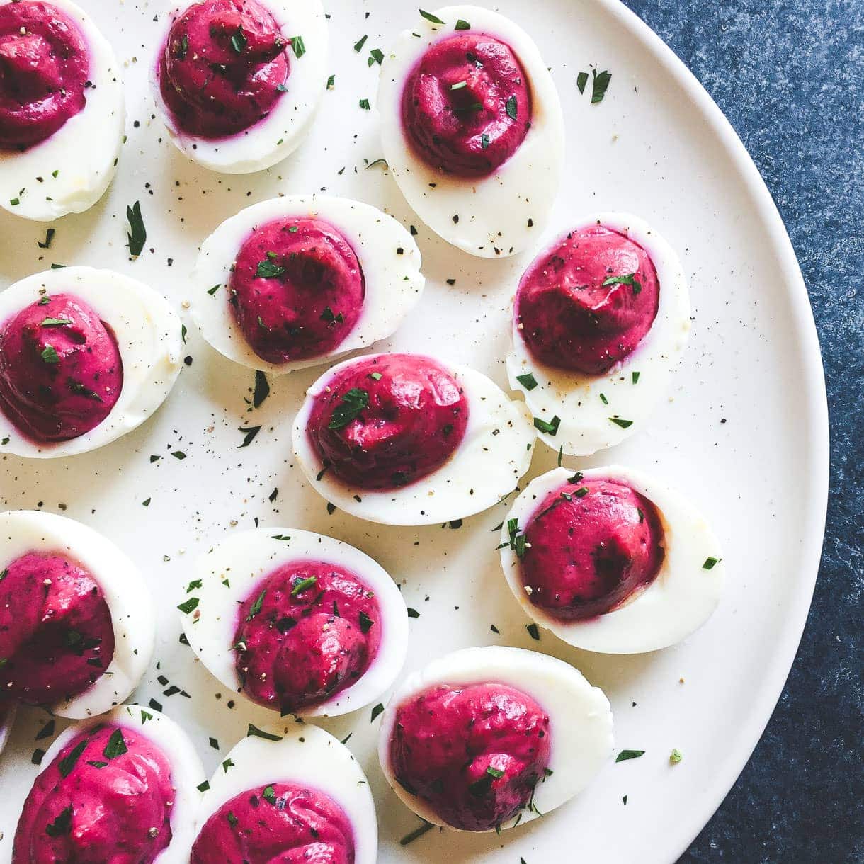 Beet Deviled Eggs Recipe