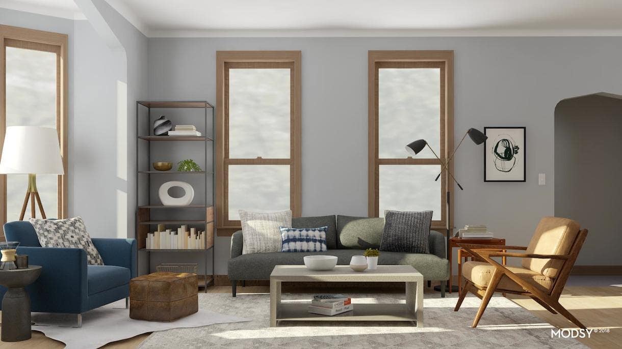 How to Make a Functional, MidCentury Modern Living Room Come to Life