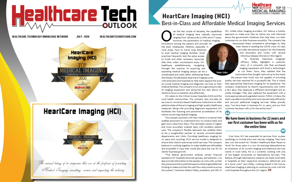 HCI Recognized as Top Medical Imaging Consulting/Service Companies of