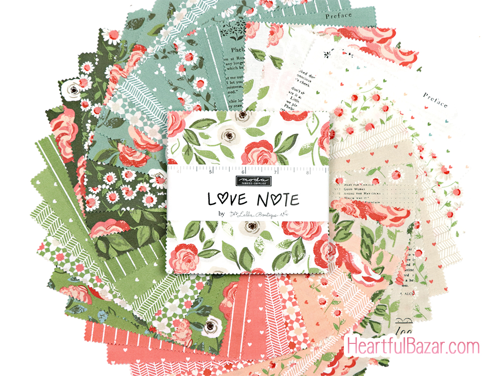 すべてのカットクロス・はぎれ/[cp]moda LOVE NOTE 42枚セット商品詳細ページ ハートフルバザール