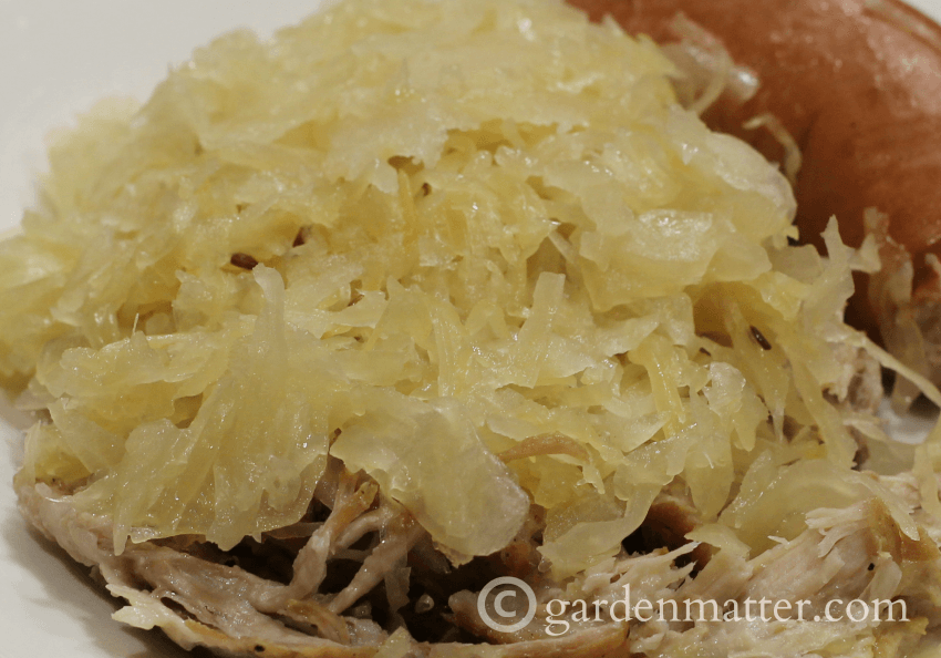 Pork and Sauerkraut on New Years Day for Good Luck