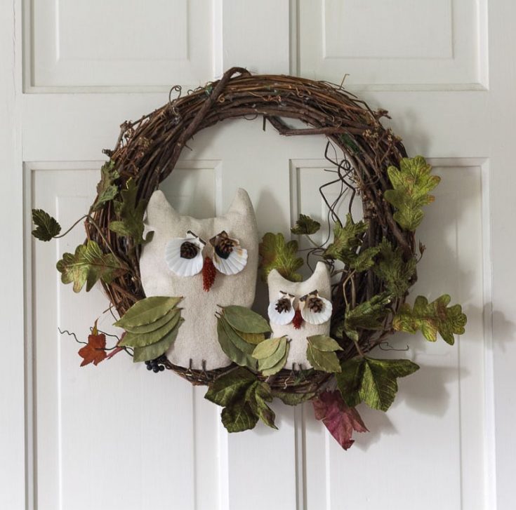 Nature Inspired Fall Owl Wreath Tutorial Hearth and Vine