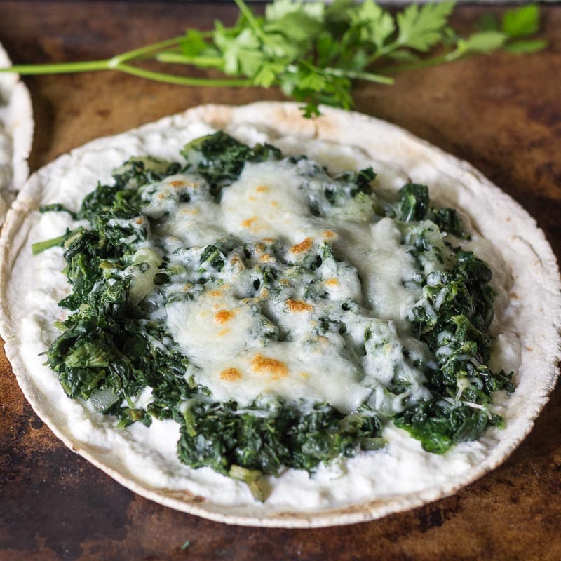 Spinach and Ricotta Pita Bread Pizza Hearth and Vine
