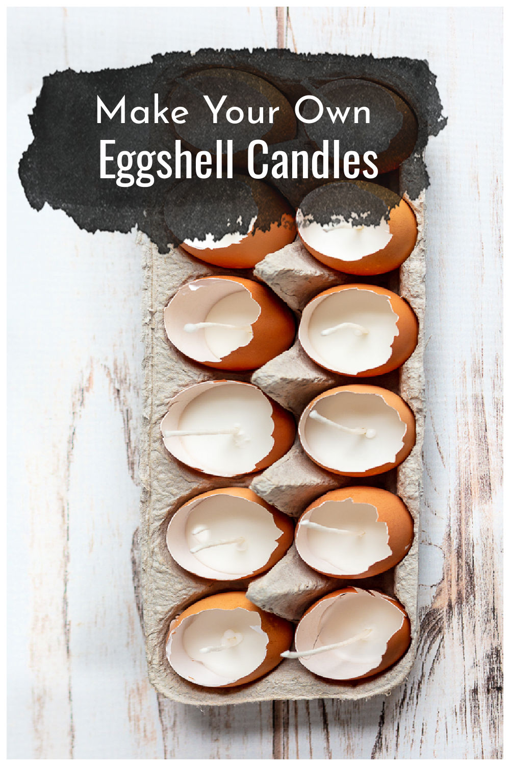 DIY Eggshell Candles Adding Natural Spring Decorations to Your Home