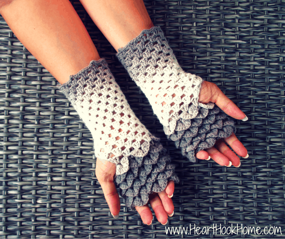 Imagine how you will surprise around you, when they will find out, that this the pattern is full with clear directions about how to crochet this beauty. Dragon Tears Fingerless Gloves Crochet Pattern