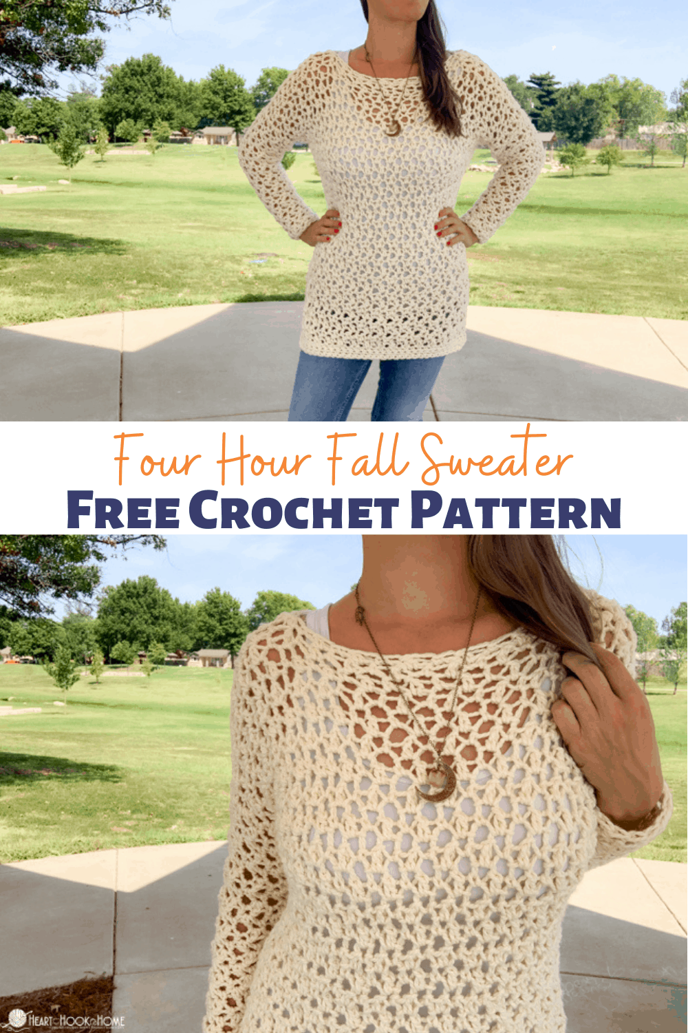 FourHour Fall Sweater Free Crochet Pattern