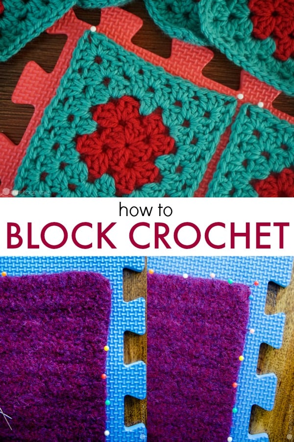 How to Block Crochet Wet or Steam Blocking Tutorial