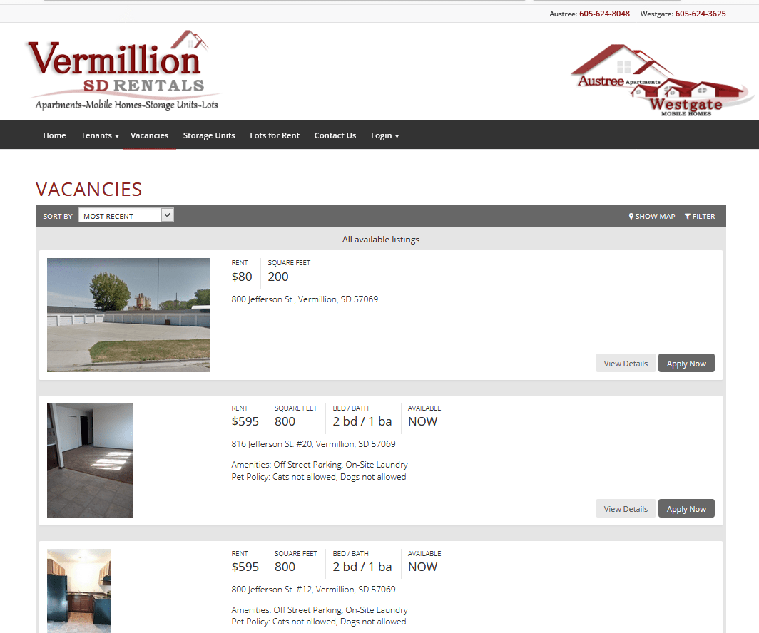 Vermillion SD Rentals Heartland Solutions