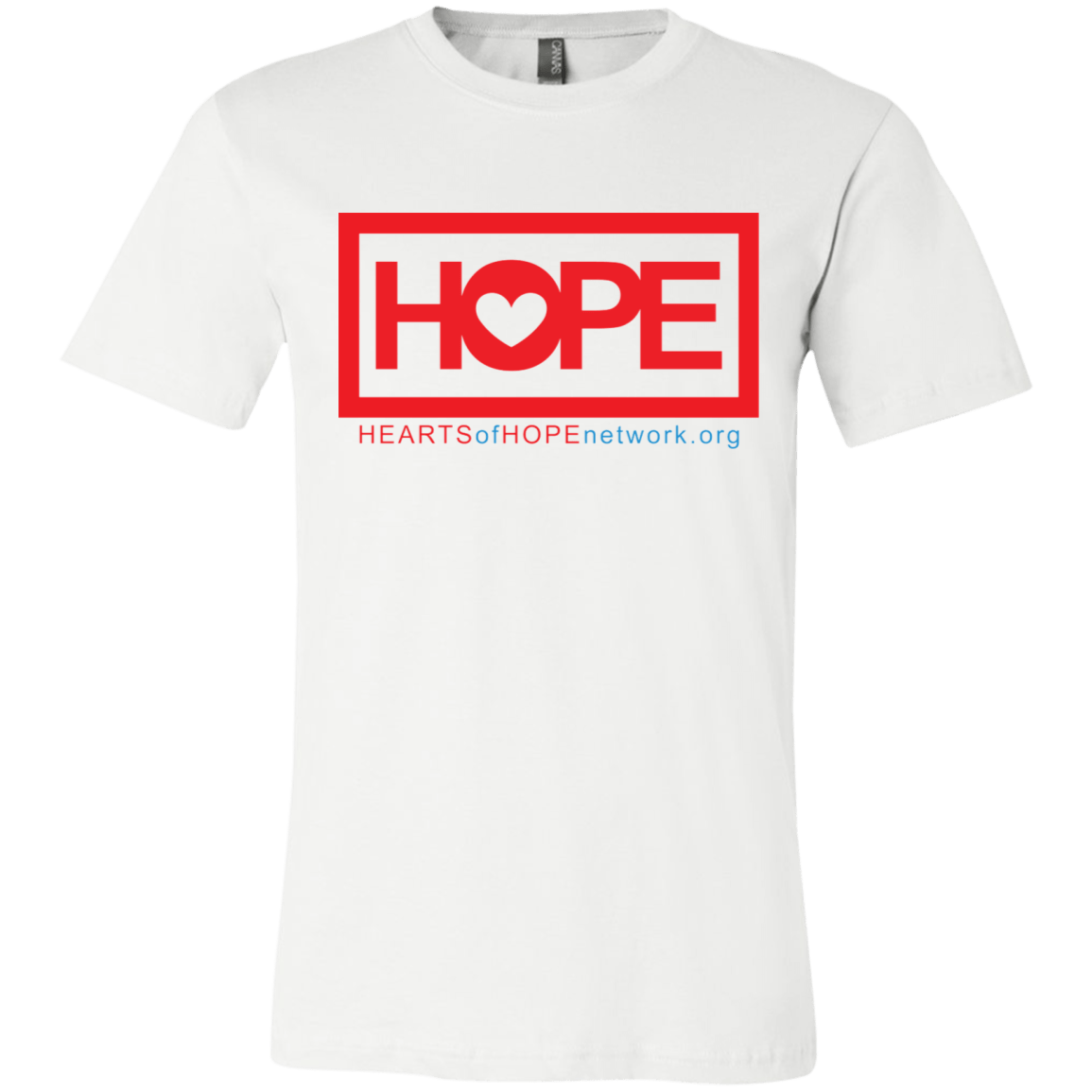HOPE Unisex Youth Short Sleeve TShirt Hearts of Hope Network