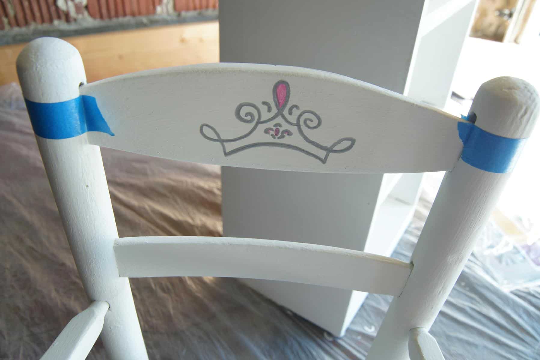 Princess Chair Makeover {Curbside Treasures}