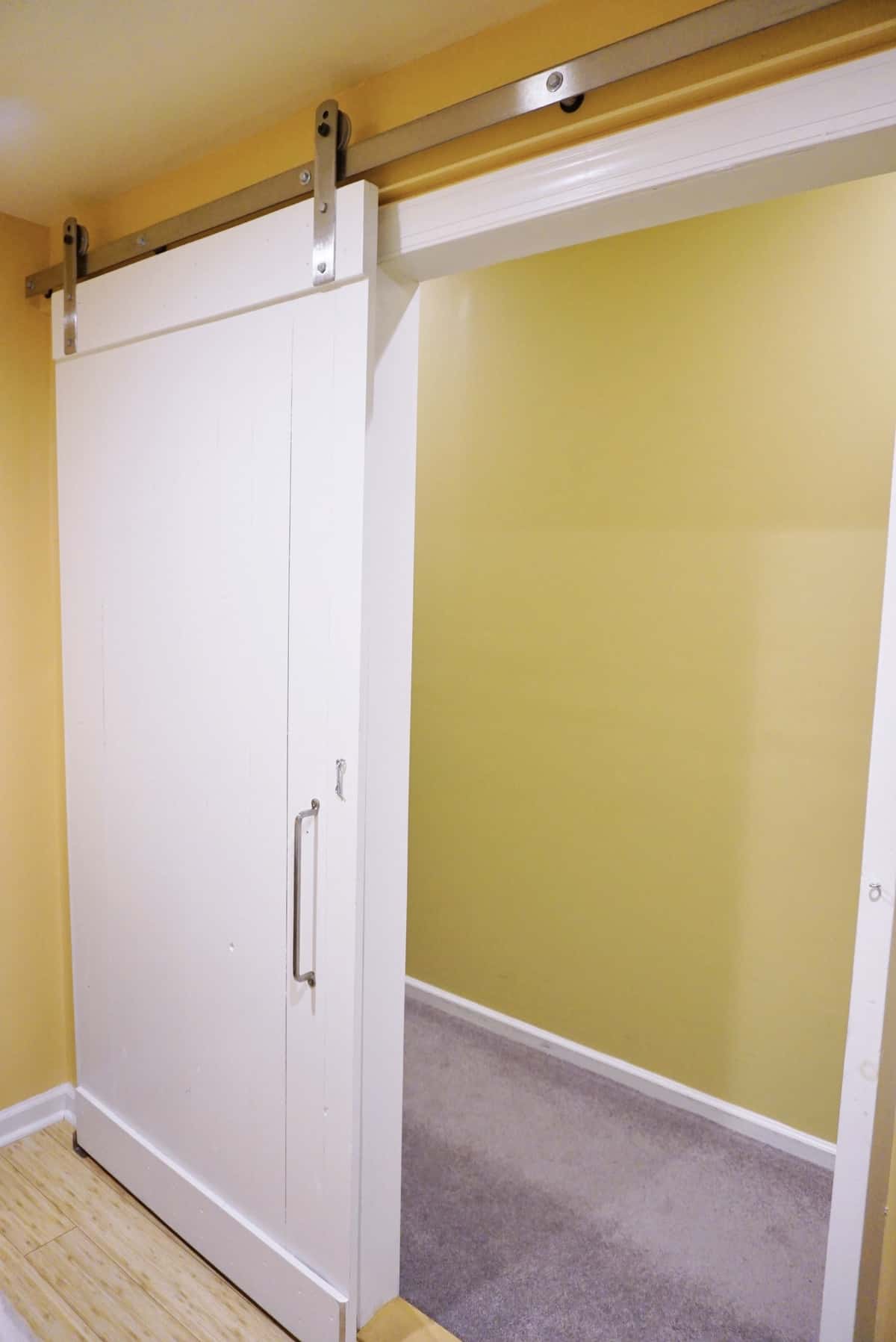 Chic Barn Door Saves Space