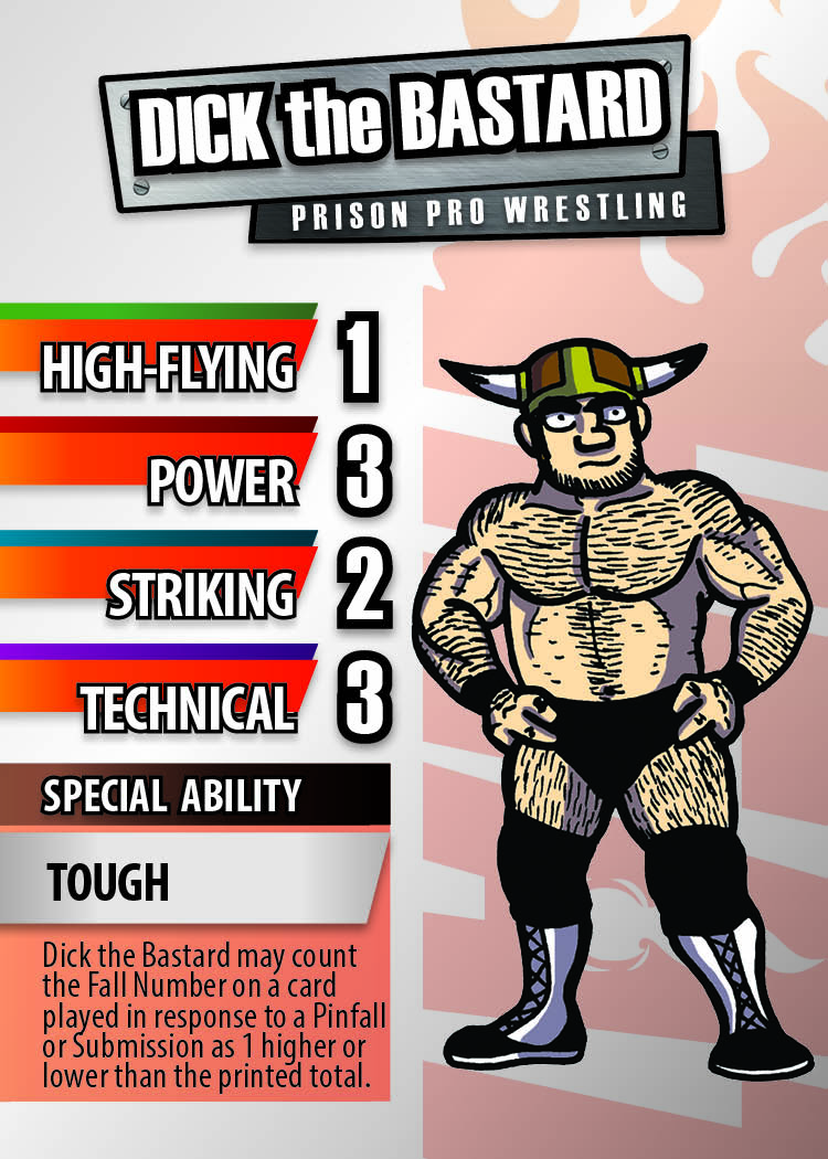 HEAT The Space Age of Pro Wrestling Card Game Prison Pro Wrestling