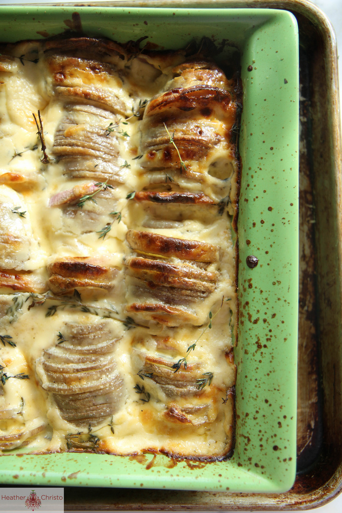 Cheese and Cream Baked Potatoes Heather Christo