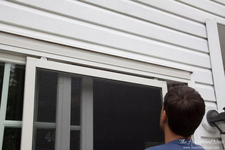 DIY window & door rescreening "Screenplay" The Heathered Nest