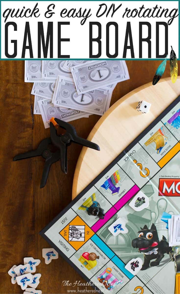 Ikea Lazy Susan Game Board Hack The Heathered Nest