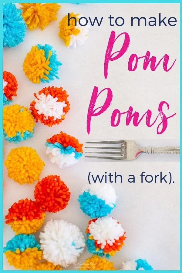 Make Easy, Adorable Pom Poms With A Fork In Minutes!