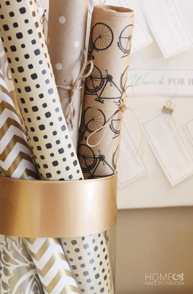 15 BEST Wrapping Paper Storage Ideas