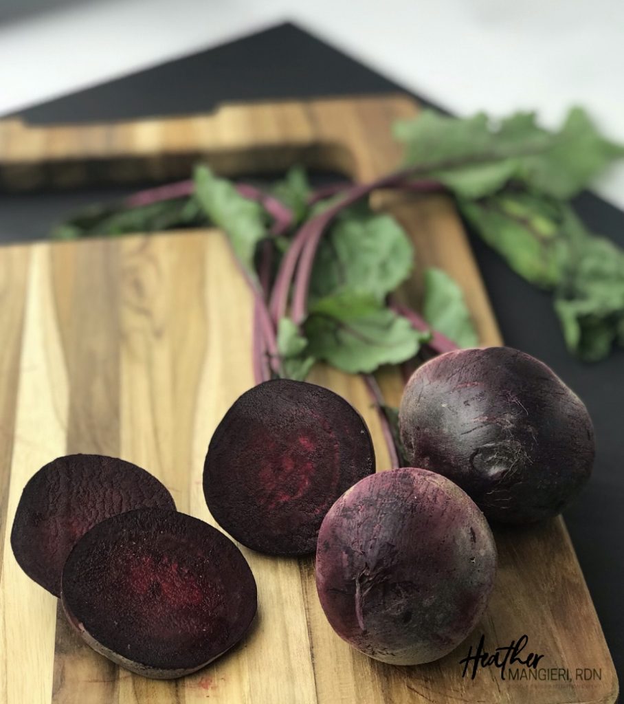 Sliced Roasted Beets Heather Mangieri Nutrition