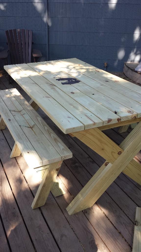 Outdoor Farm Table Heath Refinishing