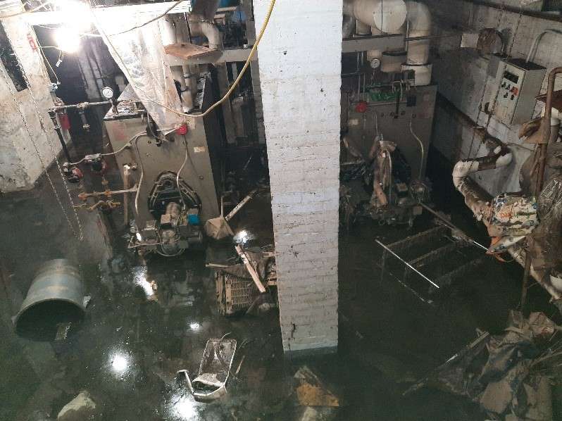 New York City Boiler Room Flood Damage Repairs