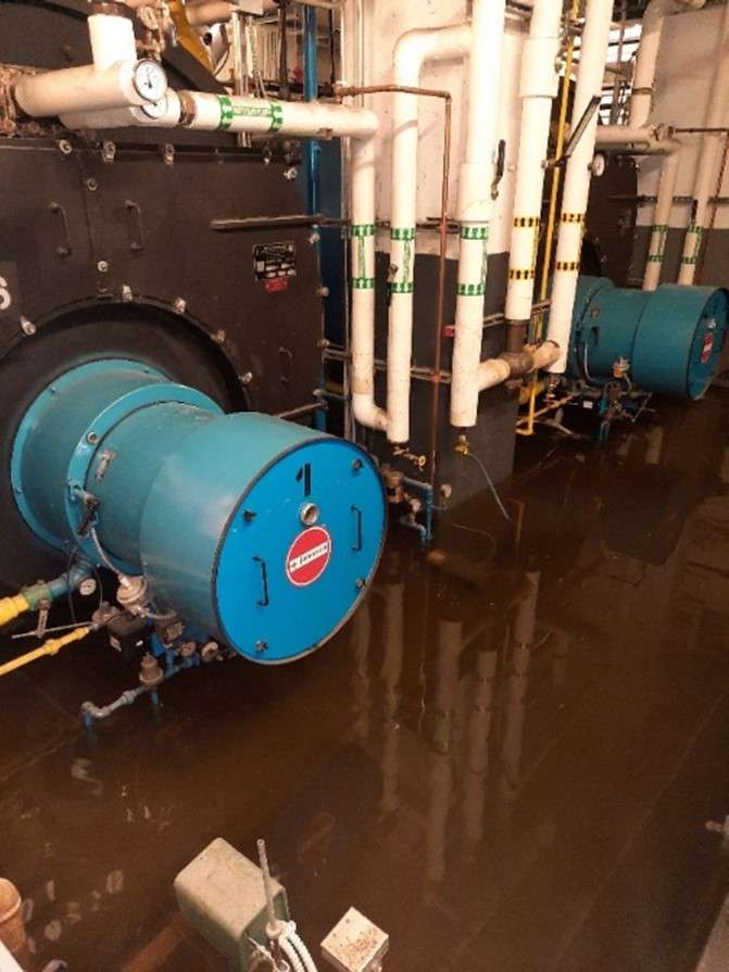 New York City Boiler Room Flood Damage Repairs