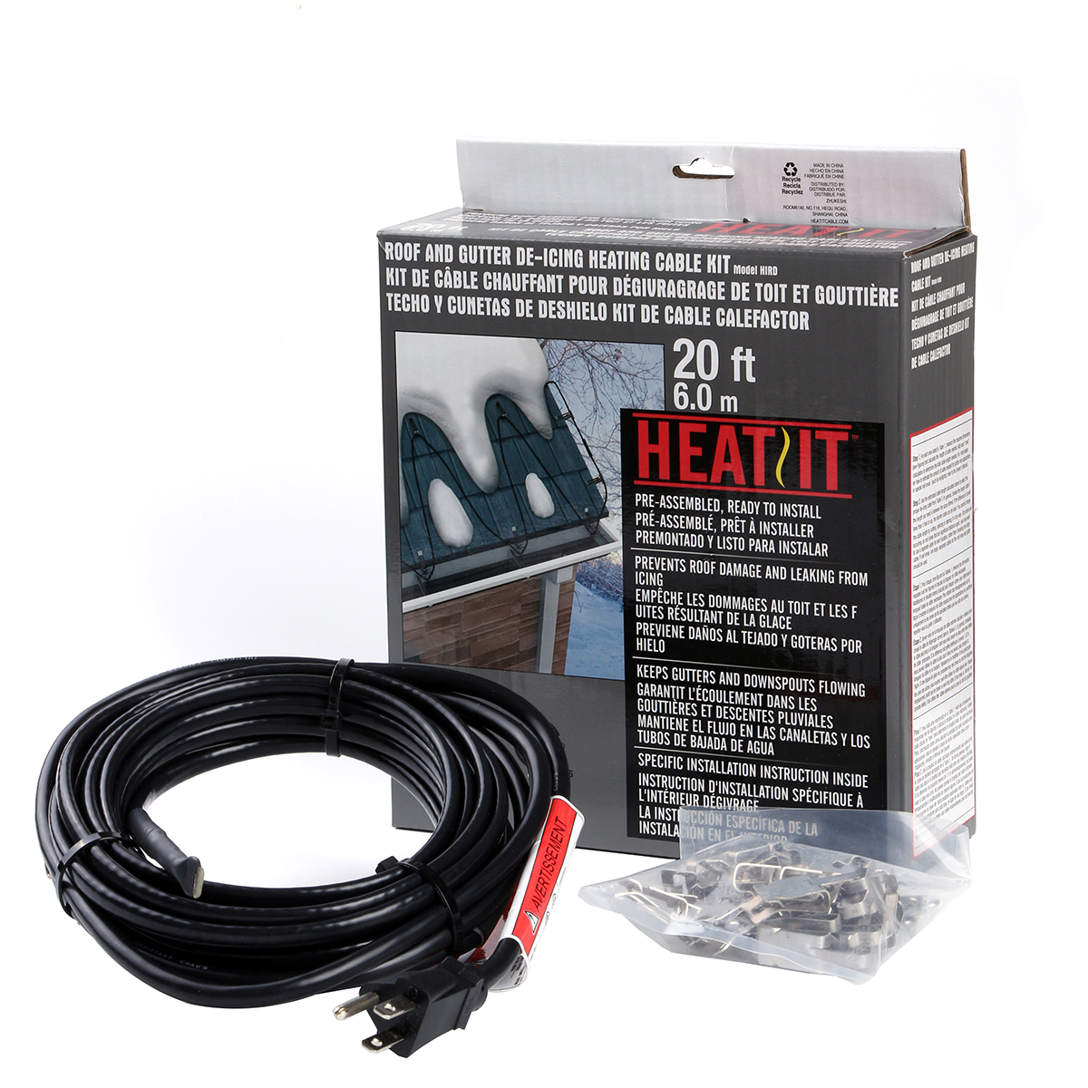 HEATIT HIRD Roof & Gutter Deicing Cable HEATIT