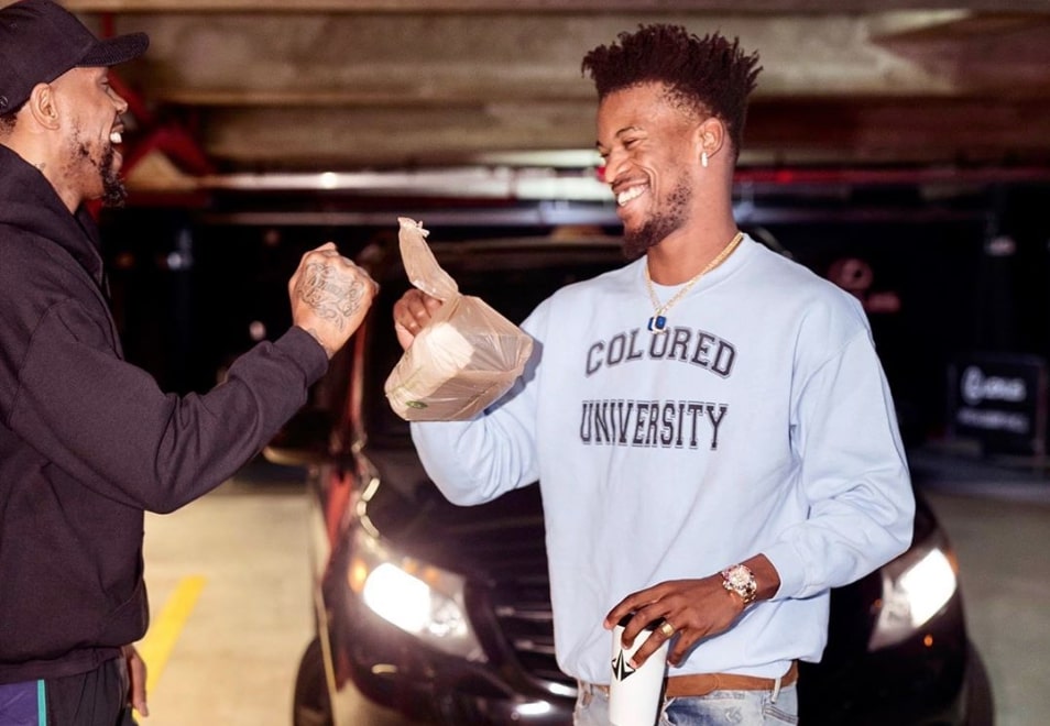 Udonis Haslem and Jimmy Butler