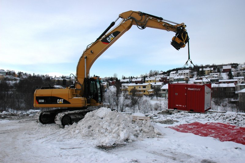 Container Lyft med kran