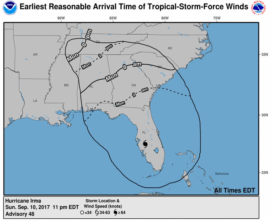 When Will Hurricane Irma Hit Savannah,