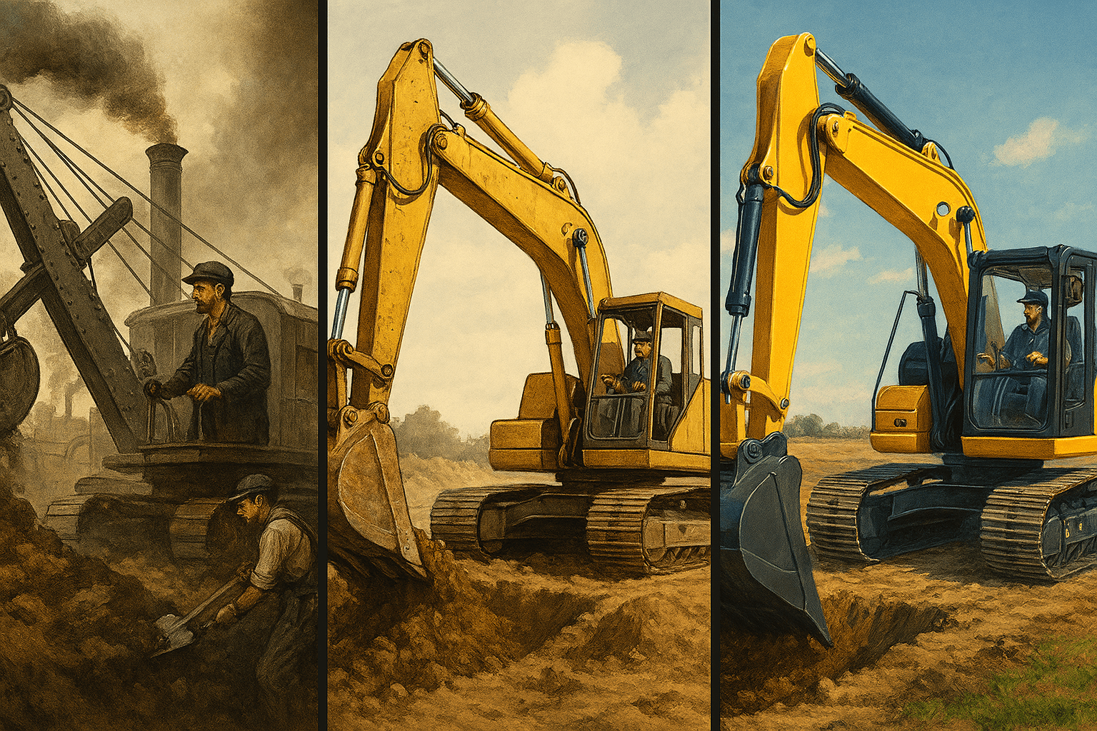 Excavators Through Time Explore Their Evolution Today!