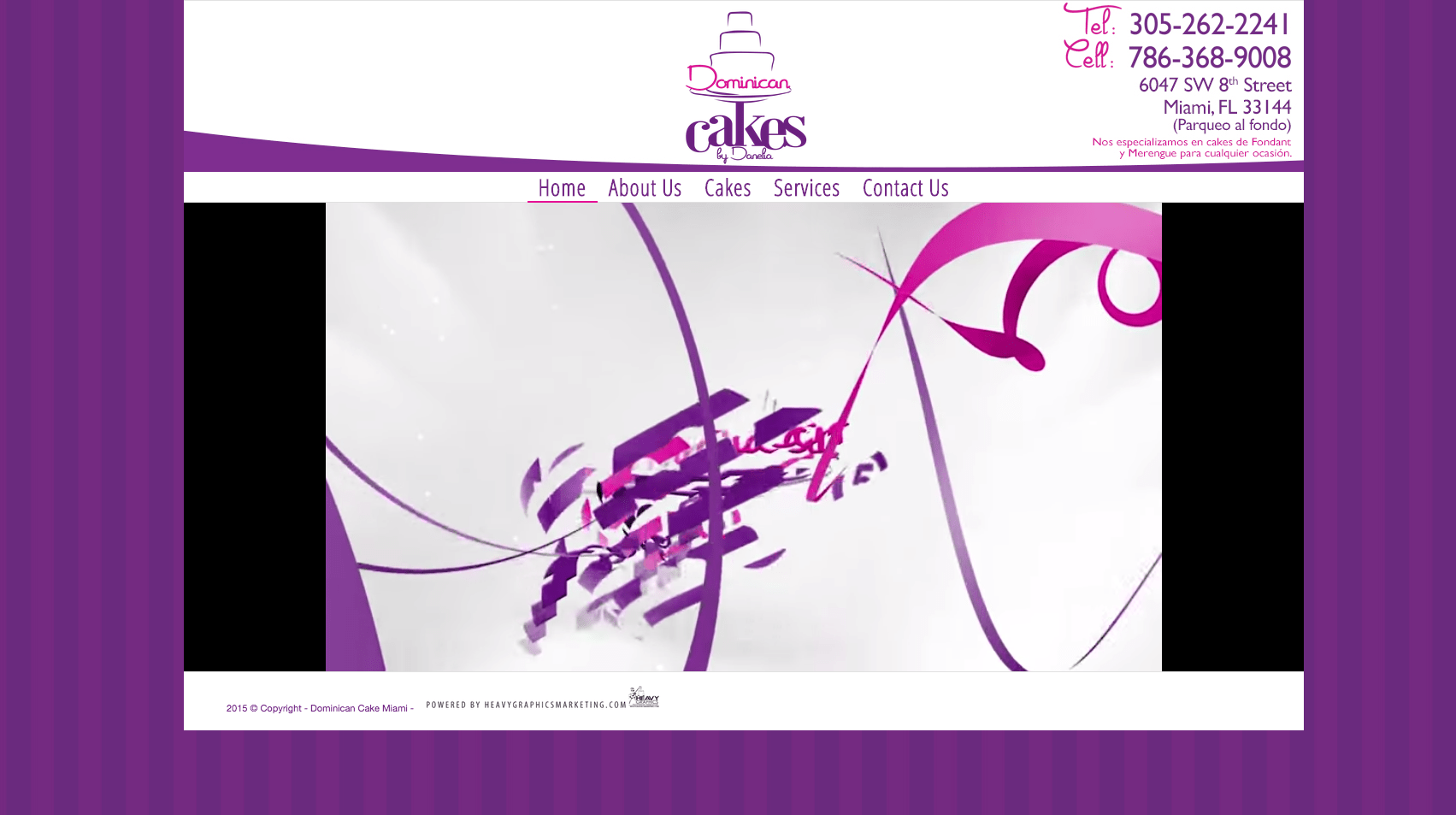 Dominican Cakes Miami Heavy Graphics Marketing