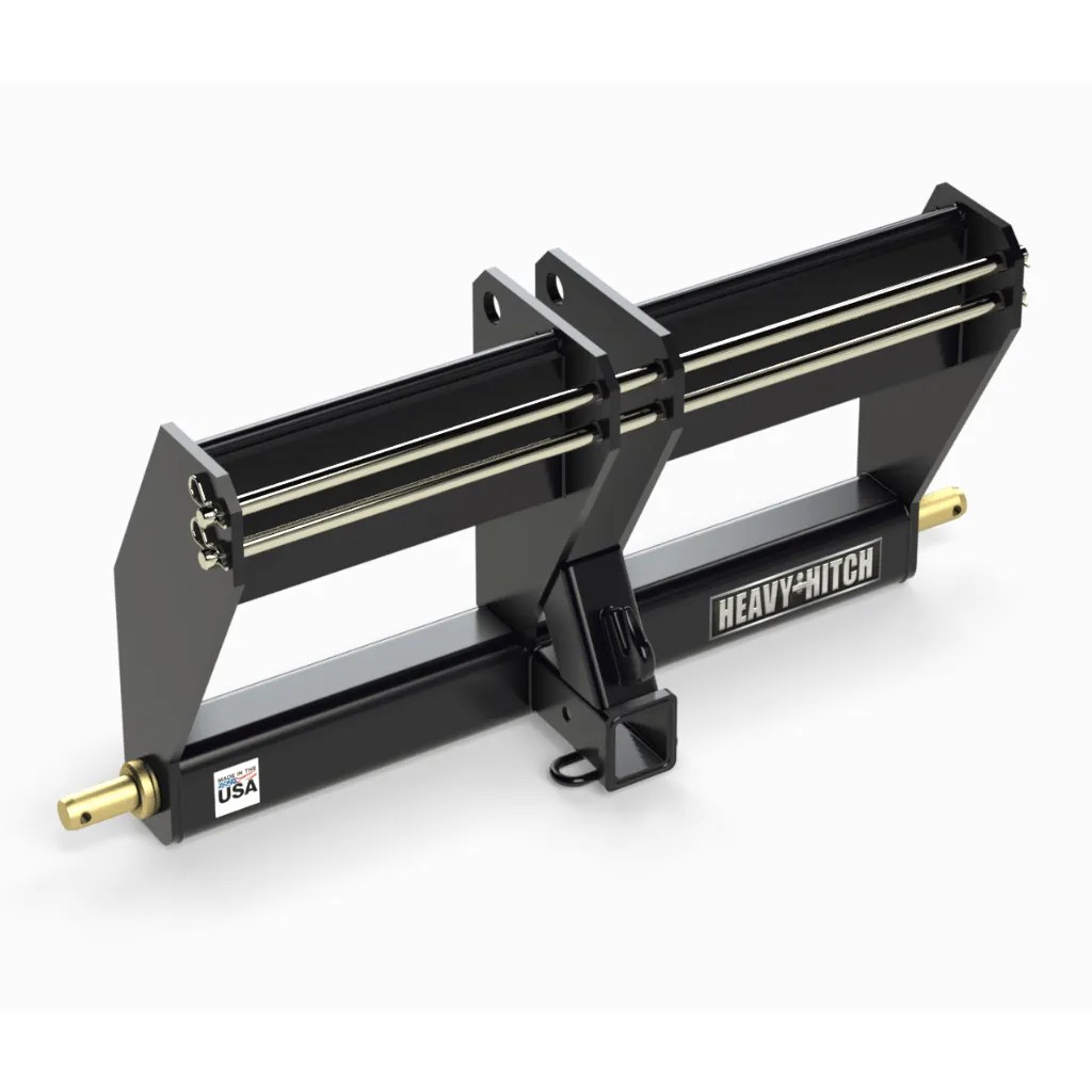 HH0S Category 0, 3 Point Hitch Receiver Drawbar With Suitcase Weight