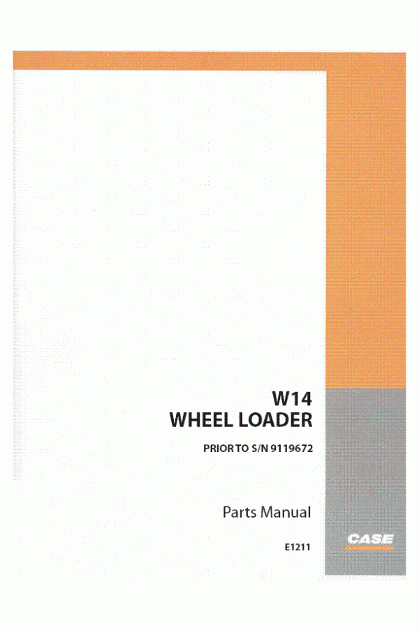 Case W14 Parts Catalog