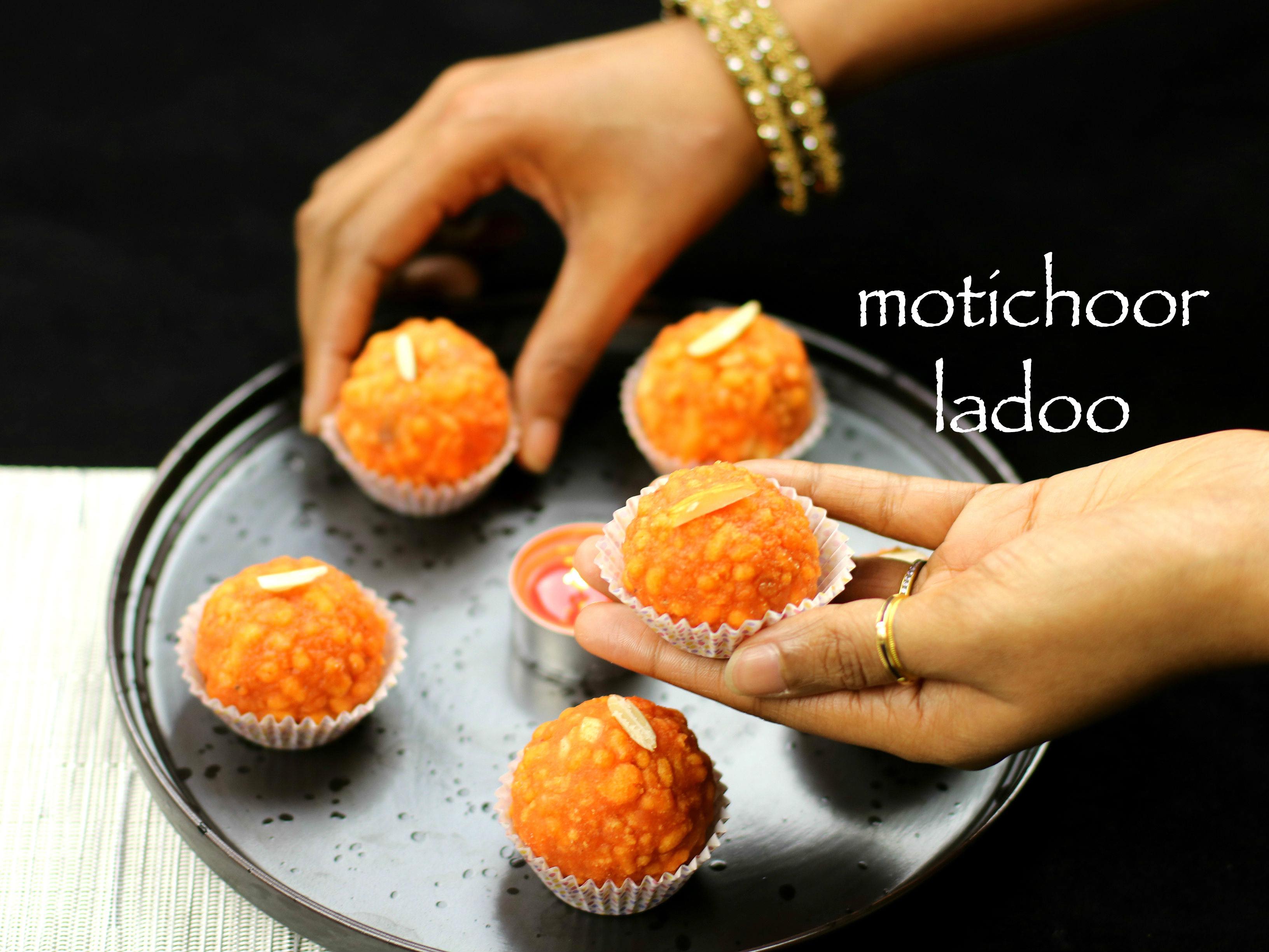 motichoor ladoo recipe motichur laddu recipe motichoor laddu