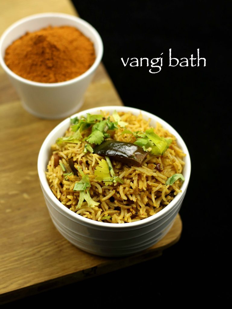 vangi bath recipe brinjal rice recipe vangi bhath recipe