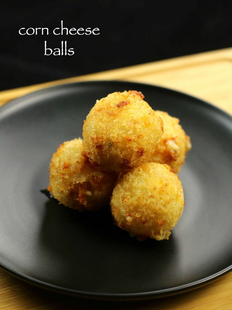 corn cheese balls recipe veg cheese balls recipe hebbar's kitchen