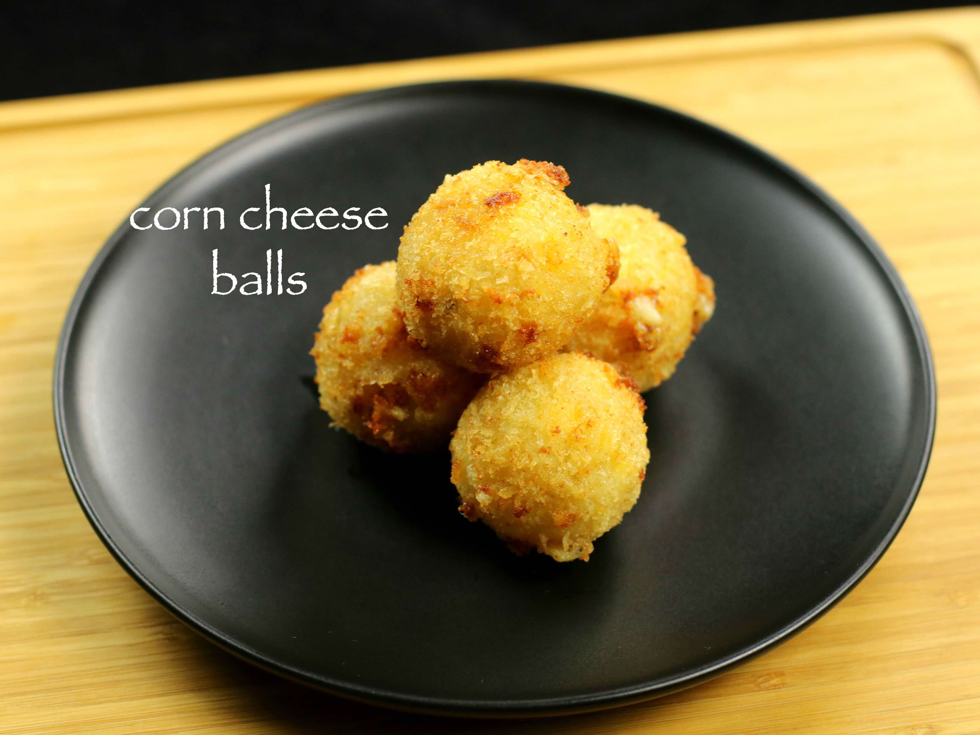 corn cheese balls recipe veg cheese balls recipe hebbar's kitchen