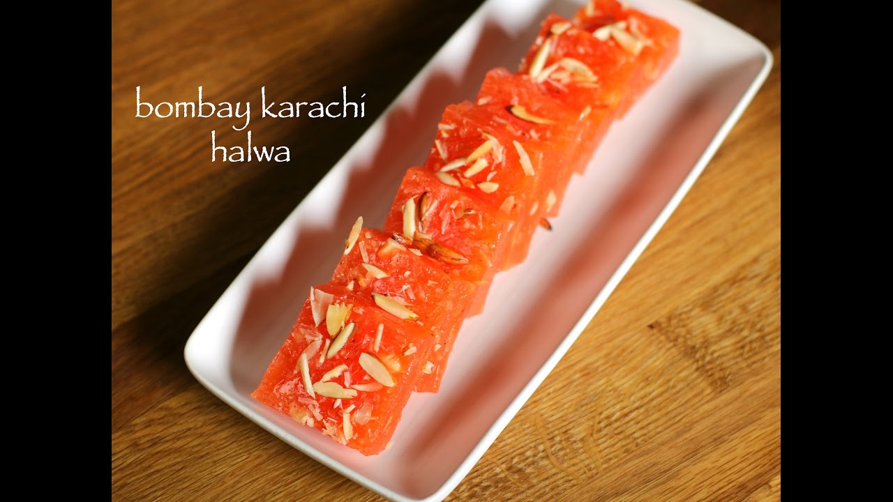 bombay karachi halwa recipe corn flour halwa recipe