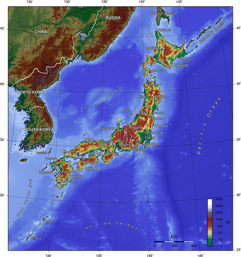 Feudal Era Japan Map