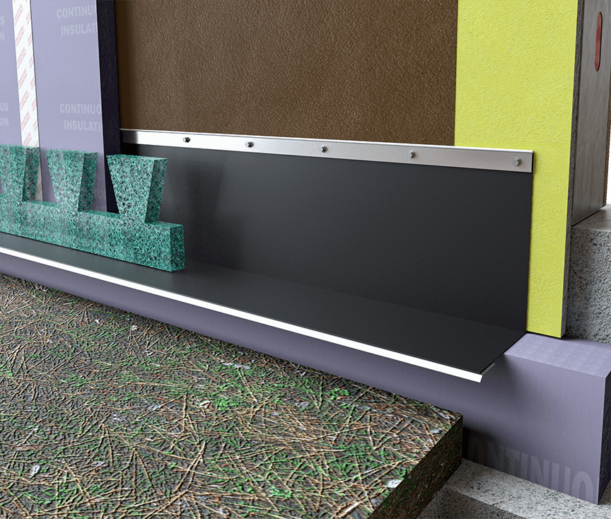 Termination Bar Moisture Control Masonry Tools